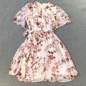 Ever New Floral Cape Dress